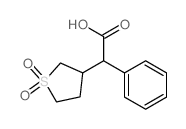 3-Thiopheneacetic acid,tetrahydro-a-phenyl-, 1,1-dioxide结构式