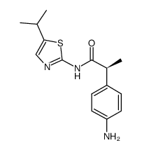 (2S)-2-(4-aminophenyl)-N-(5-isopropyl-1,3-thiazol-2-yl)propanamide Structure