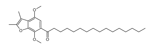1-(4,7-dimethoxy-2,3-dimethyl-1-benzofuran-6-yl)hexadecan-1-one Structure