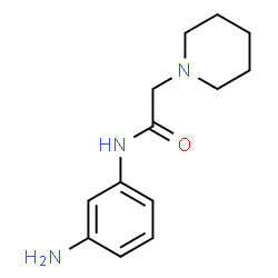 N-(3-aminophenyl)-2-piperidin-1-ylacetamide结构式