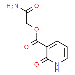 3-Pyridinecarboxylicacid,1,2-dihydro-2-oxo-,2-amino-2-oxoethylester(9CI) structure