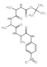 Boc-L-Ala-D-Ala-D-Ala-pNA Structure