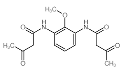 Butanamide,N,N'-(2-methoxy-1,3-phenylene)bis[3-oxo- Structure