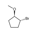 trans-1-bromo-2-methoxycyclopentane结构式