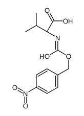 (2S)-3-methyl-2-[(4-nitrophenyl)methoxycarbonylamino]butanoic acid结构式
