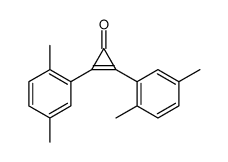 2,3-bis(2,5-dimethylphenyl)cycloprop-2-en-1-one Structure