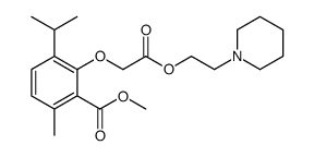 methyl 6-methyl-2-[2-oxo-2-(2-piperidin-1-ylethoxy)ethoxy]-3-propan-2-ylbenzoate结构式