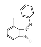 chloro-(3-iodo-2-phenyldiazenylphenyl)mercury Structure