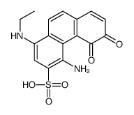 1-Amino-4-(ethylamino)-9,10-dihydro-9,10-dioxo-2-anthracenesulfonic acid结构式