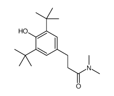 3-(3,5-ditert-butyl-4-hydroxyphenyl)-N,N-dimethylpropanamide Structure