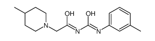 N-[(3-methylphenyl)carbamoyl]-2-(4-methylpiperidin-1-yl)acetamide Structure