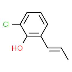 Phenol,2-chloro-6-(1-propenyl)- (9CI)结构式