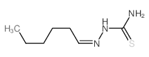 Hydrazinecarbothioamide,2-hexylidene- structure