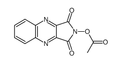 2-acetoxy-pyrrolo[3,4-b]quinoxaline-1,3-dione结构式