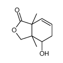 4-hydroxy-3a,7a-dimethyl-4,5-dihydro-3H-2-benzofuran-1-one结构式