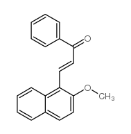 2-Propen-1-one,3-(2-methoxy-1-naphthalenyl)-1-phenyl- Structure