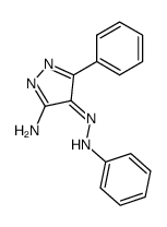 4-Phenylhydrazono-3-phenyl-5-pyrazolamine Structure