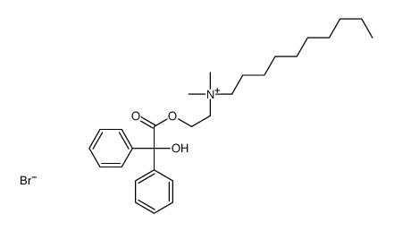 decyl-[2-(2-hydroxy-2,2-diphenylacetyl)oxyethyl]-dimethylazanium,bromide Structure