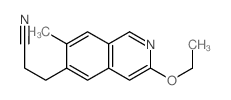 6-Isoquinolinepropanenitrile,3-ethoxy-7-methyl- structure