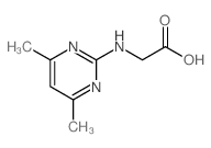 Glycine, N-(4,6-dimethyl-2-pyrimidinyl)- structure