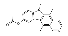9-acetoxy-5,6,11-trimethyl-6H-pyrido[4,3-b]carbazole Structure