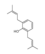 2,6-bis(3-methylbut-2-enyl)phenol结构式