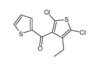 (2,5-dichloro-4-ethylthiophen-3-yl)-thiophen-2-ylmethanone结构式