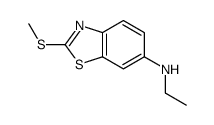 6-Benzothiazolamine,N-ethyl-2-(methylthio)-(9CI) Structure