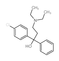 1-(4-chlorophenyl)-3-diethylamino-1-phenyl-propan-1-ol Structure