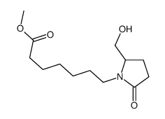 methyl 7-[2-(hydroxymethyl)-5-oxopyrrolidin-1-yl]heptanoate结构式