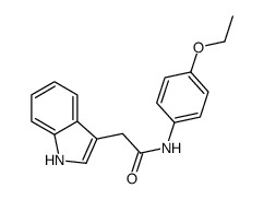 4'-Ethoxy-2-(1H-indol-3-yl)acetanilide Structure