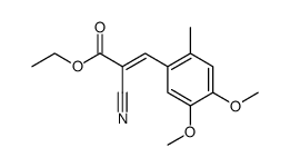 2-cyano-3t()-(4,5-dimethoxy-2-methyl-phenyl)-acrylic acid ethyl ester结构式