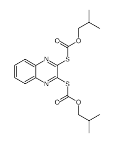 2,3-bis-isobutoxycarbonylsulfanyl-quinoxaline结构式