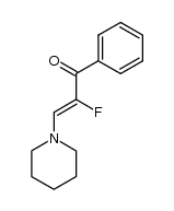 2-fluoro-1-phenyl-3-piperidin-1-yl-propenone Structure