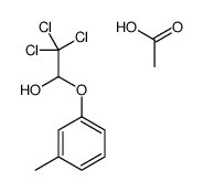 acetic acid,2,2,2-trichloro-1-(3-methylphenoxy)ethanol Structure