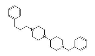 1-(1-benzylpiperidin-4-yl)-4-(3-phenylpropyl)piperazine结构式