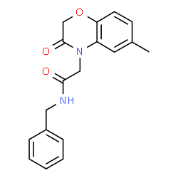 4H-1,4-Benzoxazine-4-acetamide,2,3-dihydro-6-methyl-3-oxo-N-(phenylmethyl)-(9CI) Structure