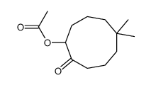 (6,6-dimethyl-2-oxocyclononyl) acetate Structure