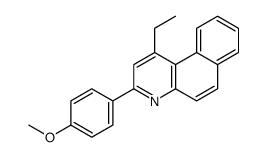 1-ethyl-3-(4-methoxyphenyl)benzo[f]quinoline结构式