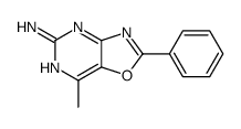 7-methyl-2-phenyl-[1,3]oxazolo[4,5-d]pyrimidin-5-amine结构式