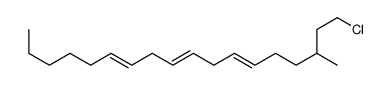 1-chloro-3-methyloctadeca-6,9,12-triene Structure