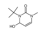 3-tert-butyl-4-hydroxy-1-methyl-3,4-dihydro-1H-pyrimidin-2-one结构式