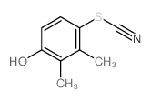 2,3-dimethyl-4-thiocyanato-phenol Structure