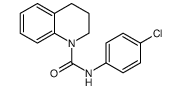 N-(4-chlorophenyl)-3,4-dihydro-2H-quinoline-1-carboxamide结构式