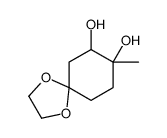8-methyl-1,4-dioxaspiro[4.5]decane-7,8-diol结构式