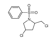 1-(benzenesulfonyl)-4-chloro-2-(chloromethyl)pyrrolidine Structure