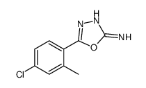 5-(4-chloro-2-methylphenyl)-1,3,4-oxadiazol-2-amine结构式