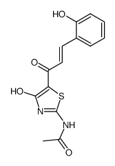N-{4-Hydroxy-5-[(E)-3-(2-hydroxy-phenyl)-acryloyl]-thiazol-2-yl}-acetamide Structure
