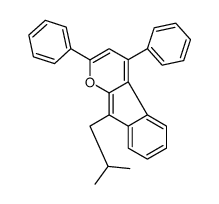 9-(2-methylpropyl)-2,4-diphenylindeno[2,1-b]pyran Structure