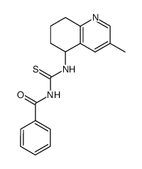 1-benzoyl-3-(3-methyl-5,6,7,8-tetrahydro-quinolin-5-yl)-thiourea Structure